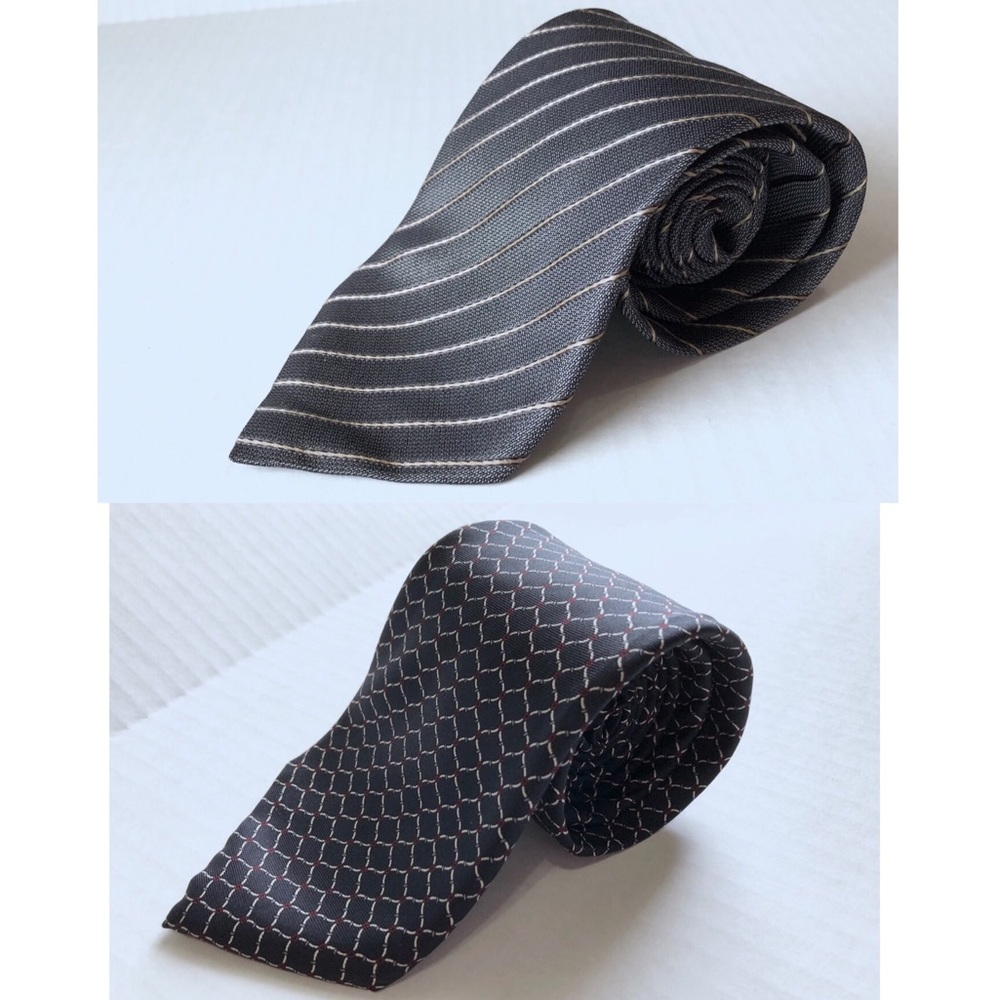 Giorgio Armani and Christian Dior Ties Lot of 2